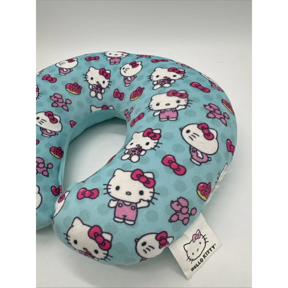 HELLO KITTY GIRLS TRAVEL‎ COMFORT PILLOW Blue By Sanrio Plush
